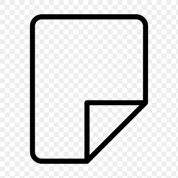 Document png UI icon in simple style | Free stock illustration | High Resolution graphic