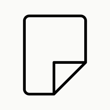 Document UI icon vector in simple style | Free stock illustration | High Resolution graphic