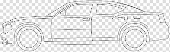 Dodge Charger Line Art , car illustration transparent background PNG clipart