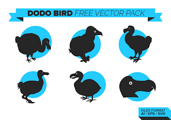 Dodo Bird Silhouettes Free Vector Pack