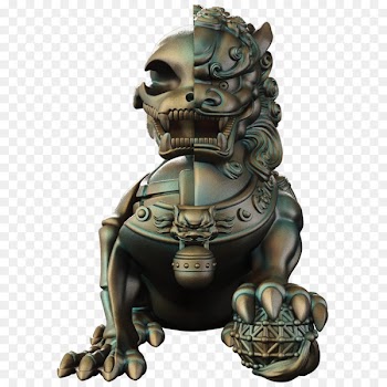 Dog anatomy Chinese guardian lions Easter Bunny - Foo Dog 