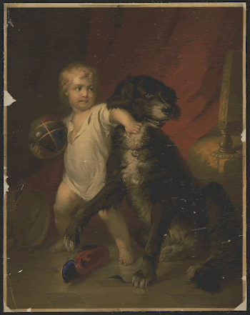 [Dog and child with ball] | Free Photo - rawpixel