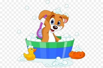 Dog Bathing Clip art - The dog a bath 