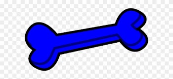 Dog Bone Clip Art Black And White Free Clipart 2 Image - Blue Bone Clip Art