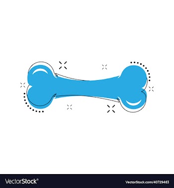 dog bone with splash effect