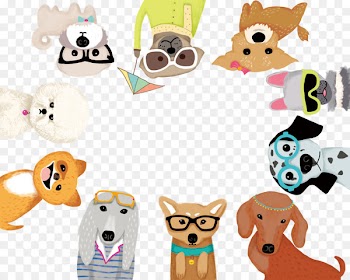 Dog breed Illustration Clip art Design - cartoon grape 