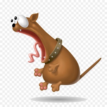 Dog Cartoon Animal Illustration - Creative panic puppy 