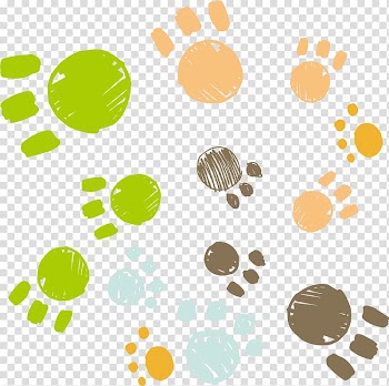Dog Cat Animal, Footprints material cartoon puppy transparent background PNG clipart