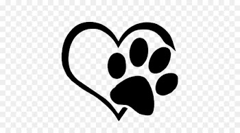 Dog Cat Paw Decal Sticker - Love paws 