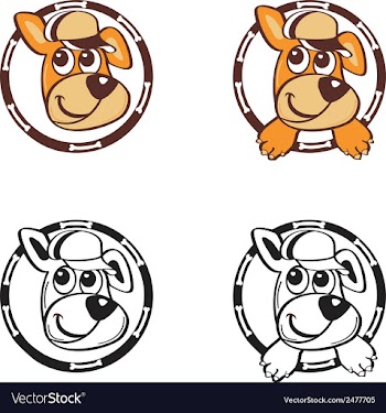 Dog design vector image