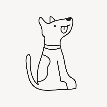 Dog doodle clipart, pet illustration | Free Vector Illustration - rawpixel