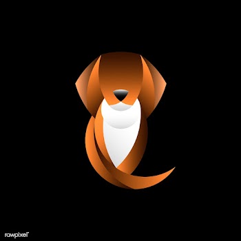 Dog geometrical animal design vector | Free stock vector - 520866