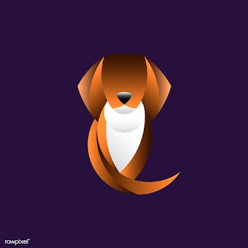 Dog geometrical animal design vector | Free stock vector - 520944