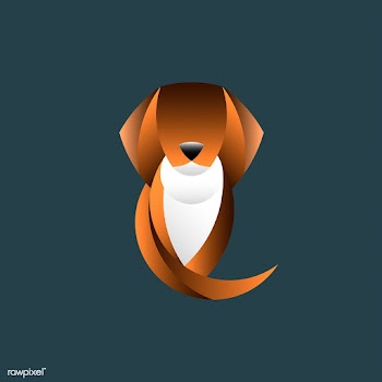 Dog geometrical animal design vector | Free stock vector - 520958