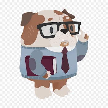 Dog Glasses Illustration Cartoon Snout - dog 