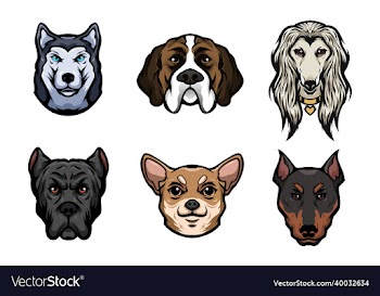 dog head logo
