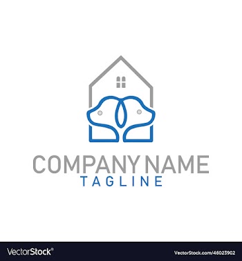 dog house icon logo design with format