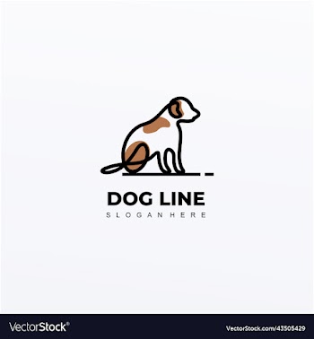 dog line logo design