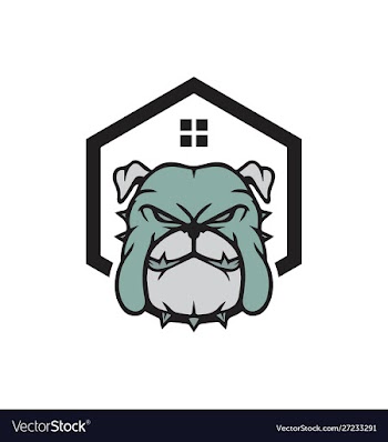 Dog logo template vector image