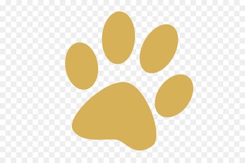 Dog Paw Cat Tiger Clip art - Simple yellow dog feet footprints 