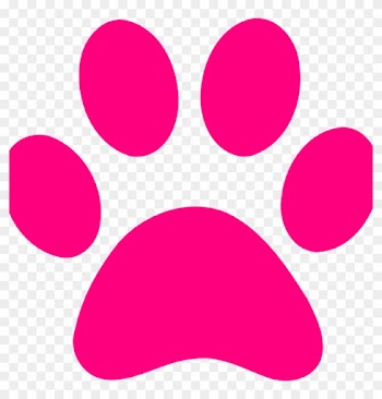 Dog Paw Clip Art Pink Print Dog Paw Print Transparent - Puppy Paw Clip Art
