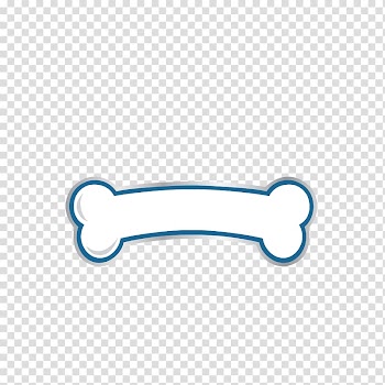Dog Puppy Birthday Party Bone, patrol, white and blue bone transparent background PNG clipart