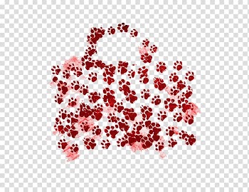 Dog Puppy Footprint, Blood puppy footprints transparent background PNG clipart