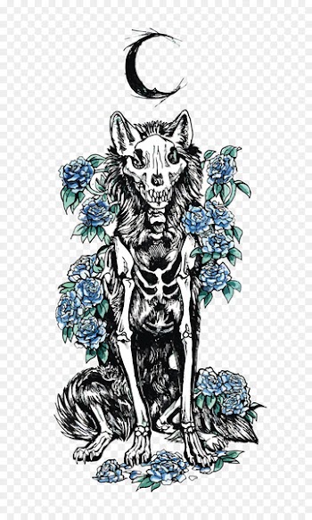 Dog Puppy Illustration - Vector dead Wolf 