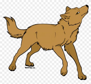 Dog Red Fox Drawing Clip Art - Brown Wolf Drawing