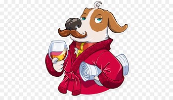 Dog Santa Claus Illustration Clip art Food - dog 