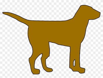 Dog Silhouette Clip Art - Simple Dog Clipart