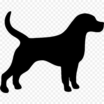 Dog Silhouette Sticker - animal silhouettes 