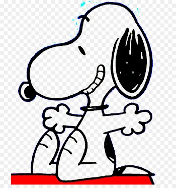 Dog, Snoopy, Woodstock, Line Art, White PNG