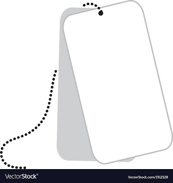 Dog Tags vector image