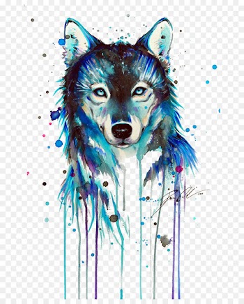 Dog Tattoo Art Drawing Arctic wolf - Dark Wolf 