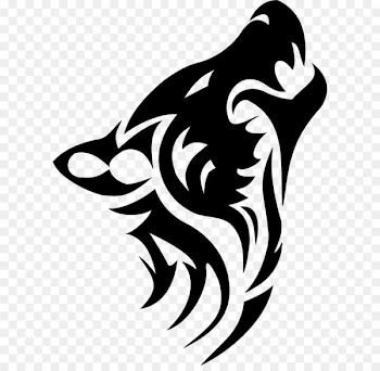 Dog Tattoo Tribe Arctic wolf Clip art - Tattoo wolf PNG image 