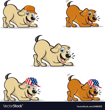 Dog vector image