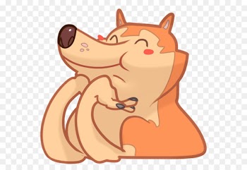 Dog Whiskers Sticker Telegram Emoji - dog 