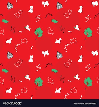 Dogs seamless pattern vector image