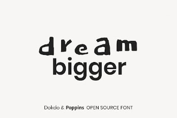 Dokdo & Poppins open source | Free Font Add-on - rawpixel