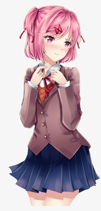 Doki Doki Literature Club Natsuki - Doki Doki Natsuki Png - Free ...