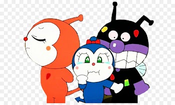 Dokin-chan Baikinman Anpanman Sticker - others 