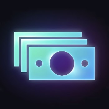 Dollar bills icon, neon glow | Free Icons - rawpixel