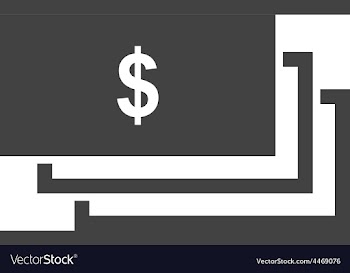 Dollar bills vector image
