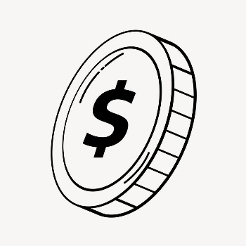 Dollar coin doodle collage element, | Free Vector Illustration - rawpixel