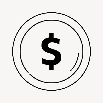 Dollar coin doodle collage element, | Free Vector Illustration - rawpixel
