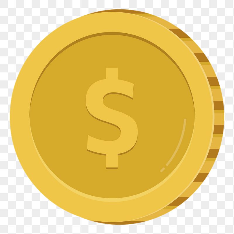 Dollar coin png sticker, cute | Free PNG Illustration - rawpixel