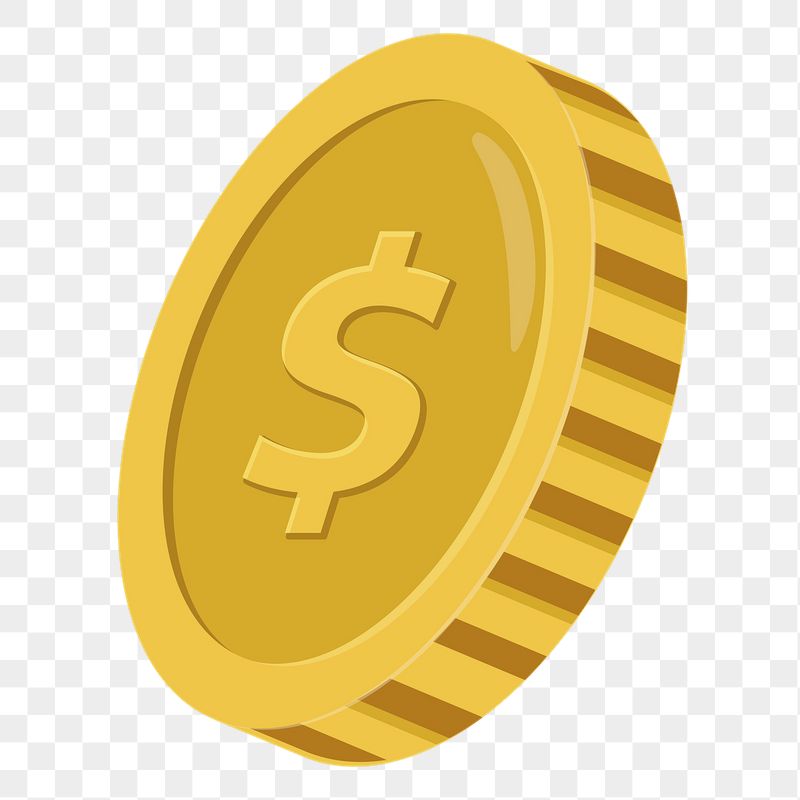 Dollar coin png sticker, cute | Free PNG Illustration - rawpixel