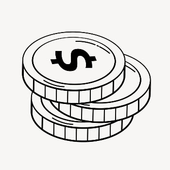 Dollar coins doodle collage element, | Free Vector Illustration - rawpixel
