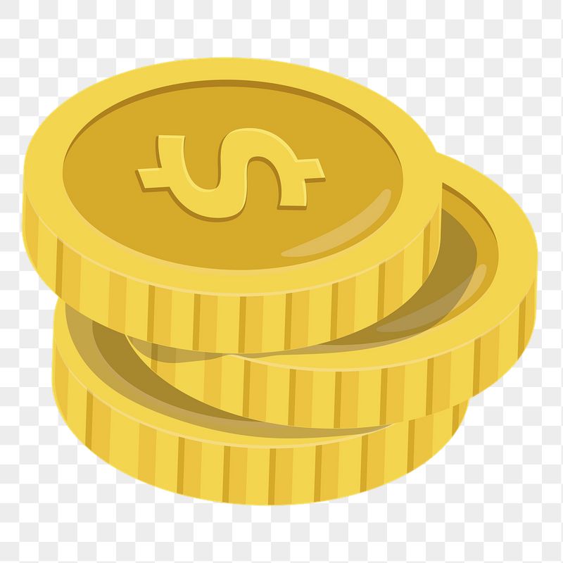 Dollar coins png sticker, cute | Free PNG Illustration - rawpixel